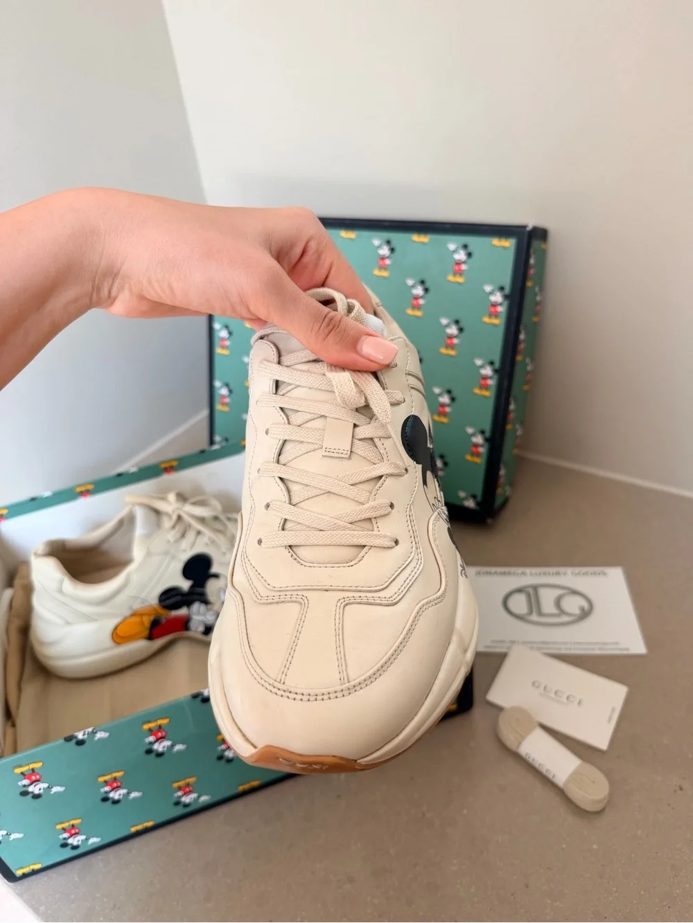 Gucci x Disney Mickey Mouse Rhyton Sneakers Men’s 7 Women’s 9 Authentic